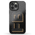3D Initials Dark Leopard iPhone Case - Vertical
